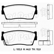 IBD-1806 IPS Parts Комплект тормозных колодок, дисковый тормоз