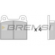 BP2082 BREMSI Комплект тормозных колодок, дисковый тормоз