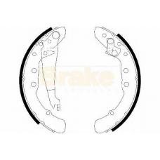 SH2426 BRAKE ENGINEERING Комплект тормозных колодок