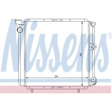639711 NISSENS Радиатор, охлаждение двигателя