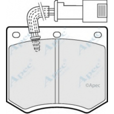 PAD556 APEC Комплект тормозных колодок, дисковый тормоз
