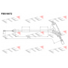 FBS18072 FTE Трос, стояночная тормозная система