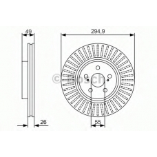 0 986 479 986 BOSCH Тормозной диск
