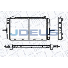 RA0120372 JDEUS Радиатор, охлаждение двигателя