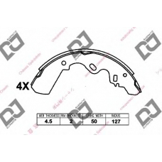 BS1308 DJ PARTS Комплект тормозных колодок