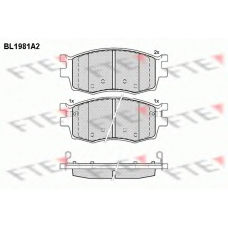 BL1981A2 FTE Комплект тормозных колодок, дисковый тормоз