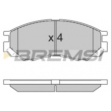 BP2775 BREMSI Комплект тормозных колодок, дисковый тормоз