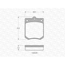 363702160630 MAGNETI MARELLI Комплект тормозных колодок, дисковый тормоз