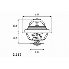 2.119.71 BEHR Термостат, охлаждающая жидкость