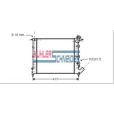 0906701 KUHLER SCHNEIDER Радиатор, охлаждение двигател