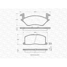 363702160960 MAGNETI MARELLI Комплект тормозных колодок, дисковый тормоз