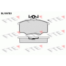 BL1097B3 FTE Комплект тормозных колодок, дисковый тормоз