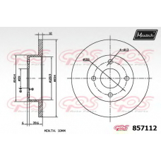 857112.0000 MAXTECH Тормозной диск