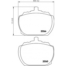 8DB 355 007-091 HELLA PAGID Комплект тормозных колодок, дисковый тормоз