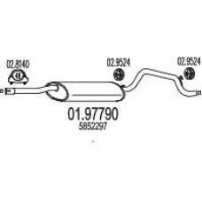 01.97790 MTS Глушитель выхлопных газов конечный