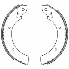 BSA2130.00 OPEN PARTS Комплект тормозных колодок