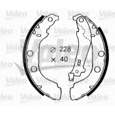 562628 VALEO Комплект тормозных колодок