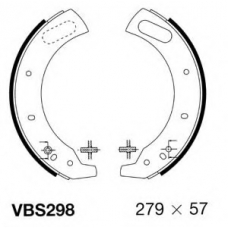 VBS298 MOTAQUIP Комплект тормозных колодок