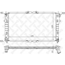 10-25859-SX STELLOX Радиатор, охлаждение двигателя