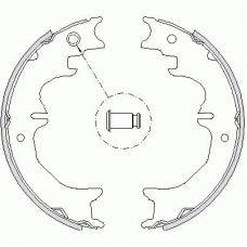 Z4727.00 WOKING Комплект тормозных колодок, стояночная тормозная с