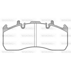 JSA 12173.10 WOKING Комплект тормозных колодок, дисковый тормоз