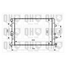 QER2617 QUINTON HAZELL Радиатор, охлаждение двигателя