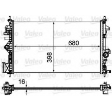735485 VALEO Радиатор, охлаждение двигателя