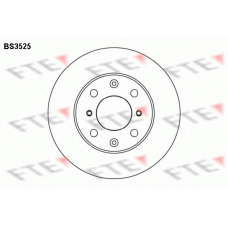 BS3525 FTE Тормозной диск