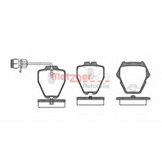 0752.12 METZGER Комплект тормозных колодок, дисковый тормоз