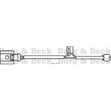 BWL3078 BORG & BECK Сигнализатор, износ тормозных колодок