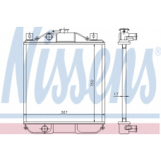 611001 NISSENS Радиатор, охлаждение двигателя