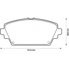 572428B BENDIX Комплект тормозных колодок, дисковый тормоз