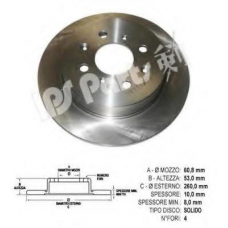 IBP-1495 IPS Parts Тормозной диск