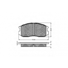 31819 SPIDAN Комплект тормозных колодок, дисковый тормоз