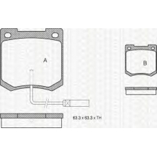 8110 10425 TRIDON Brake pads - front