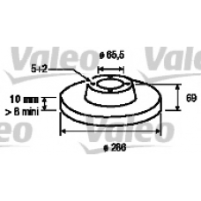 197009 VALEO Тормозной диск