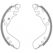 BSA2082.00 OPEN PARTS Комплект тормозных колодок