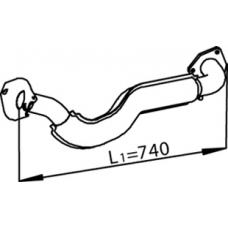 74103 DINEX Труба выхлопного газа