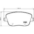 8DB 355 018-801 HELLA Комплект тормозных колодок, дисковый тормоз