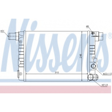 61805 NISSENS Радиатор, охлаждение двигателя