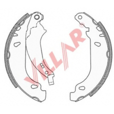 629.0690 VILLAR Комплект тормозных колодок