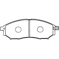 AKD-EG090 ASVA Комплект тормозных колодок, дисковый тормоз