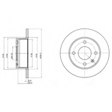 BG2376 DELPHI Тормозной диск