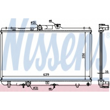 648681 NISSENS Радиатор, охлаждение двигателя