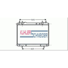 1700621 KUHLER SCHNEIDER Радиатор, охлаждение двигател