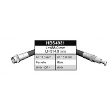 HBS4931 QUINTON HAZELL Тормозной шланг