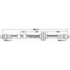 FBH6982 FIRST LINE Тормозной шланг