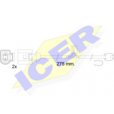 610565 E C ICER Сигнализатор, износ тормозных колодок