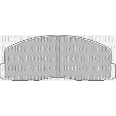 BBP1262 BORG & BECK Комплект тормозных колодок, дисковый тормоз