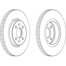 DDF1124-1 FERODO Тормозной диск